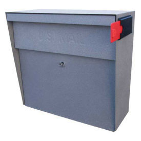 Mail Boss Metro Wall Mount Locking Mailbox, Granite