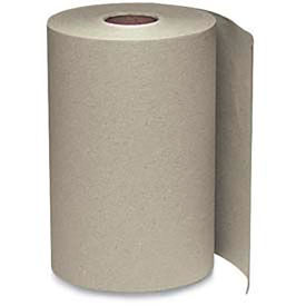 Windsoft Nonperforated Roll Towels, Brown 8" x 800' Rolls 6/Case, WNS12806
