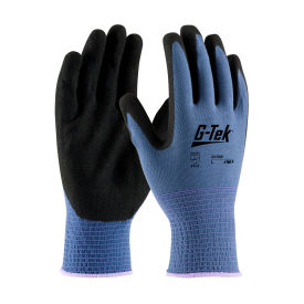 PIP G-Tek® Nitrile MicroSurface Nylon Grip Gloves, 12 Pairs/DZ, Medium