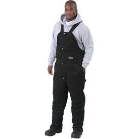 RefrigiWear Denim High Bib Overall Regular, Black, 2XL