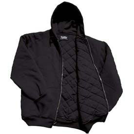 RefrigiWear Insulated Quilted Sweatshirt Regular, Black, Medium