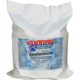 GymWipes Antibacterial Refill, 700 Wipes/Roll, 4/Case