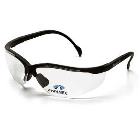 Pyramex V2 Readers Eyewear Clear +1.5 Lens, Black Frame, 1-Pack - Pkg Qty 6