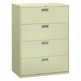 HON Brigade 4 Drawer Lateral File, 42"W, Putty, HON694LL