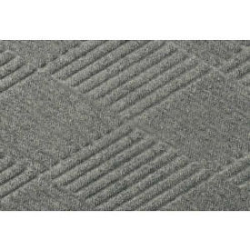 Waterhog Fashion Mat, 3' x 4' x 3/8", Med Gray