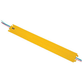 Hose & Cable Ramp and Protector, Molded Rubber, Yellow