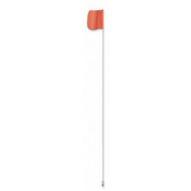 Checkers 12'  Hex Base Warning Whip w/o Light, 12"x11" Orange Rectangle Flag