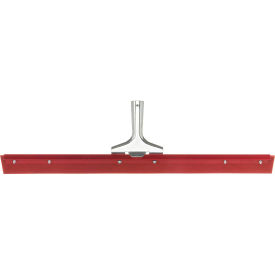 Flo-Pac Straight Red Gum Rubber Floor Squeegee -Heavy Duty Steel Frame 24" - Pkg Qty 6