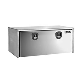 Stainless Steel Underbody Truck Box w/SS Door, 18" x 18" x 48", Gray