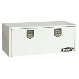 Buyers 1702410, Steel Underbody Truck Box w/ Stainless Steel T-Handle, White 18x18x48