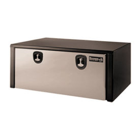 Steel Underbody Truck Box w/SS Door, 24" x 24" x 60", Black