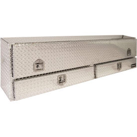 Buyers 1705641, Contractor Aluminum Topside Truck Box w/ T-Handle & Drawers, 21x13-1/2x72