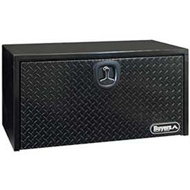 Diamond Tread Aluminum Underbody Truck Box, 18" x 18" x 24", Black