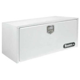 Buyers 1702200, Steel Underbody Truck Box w/ Stainless Steel Rotary Paddle, White 18x18x24