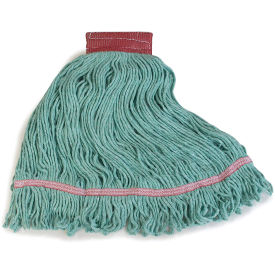 Carlisle 369484B09 Flo-Pac Large Red Band Mop With Looped-End, Green - Pkg Qty 12