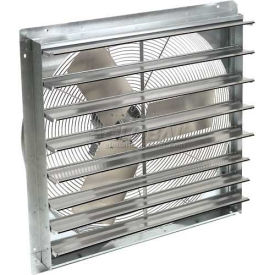 Continental Dynamics Direct Drive 10" Exhaust Fan W/ Shutter, 1500CFM, 1/30HP, 1Phase, 3 Speed