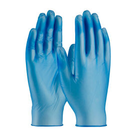 Industrial Grade HD Vinyl Gloves, 5 Mil, Powder-Free, S, Blue, 100/Box, 64-V77BPF/S