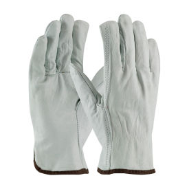 PIP Top Grain Cowhide Drivers Gloves, Straight Thumb, Economy Grade, M