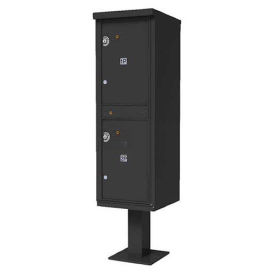 Valiant Outdoor Parcel Locker, Post Mount, Dark Bronze