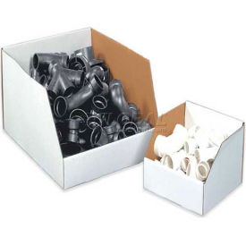 Jumbo Open Top White Corrugated Boxes, 10" x 12" x 8", BINJ10128 - Pkg Qty 25