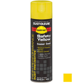 Rust-Oleum High Performance V2100 Rust Preventive Enamel Aerosol, Safety Yellow 15 oz. Can - Pkg Qty 6
