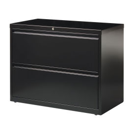 Hirsh Industries Lateral File 36" Wide 2-Drawer, Black, 14983