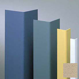 Surface Mounted Corner Guard, 90°, 1-1/2" Wings, 4'H, Tan, Undrilled Vinyl