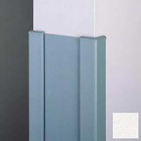 End Wall 90° Corners, 2'' Wings, 4'H W/Caps, 6"W, Linen WH, Aluminum