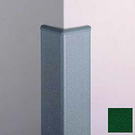 Corner Guard, 90°, 3'' Wings, 8'H W/Caps, Hunter GRN