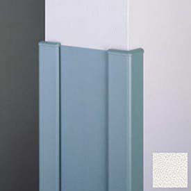 End Wall 90° Corners, 2'' Wings, 4'H W/Caps, 6"W, Pearl, Recycled Vinyl