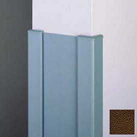 End Wall 90° Corners, 2'' Wings, 12'H W/Caps, 6"W, Brown, Recycled Vinyl