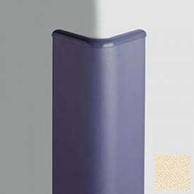 Corner Guard Bullnose 90°, 3'' Wings, 4'H W/Caps, Ivory