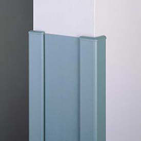 End Wall 90° Corners, 2'' Wings, 4'H W/Caps, 6"W, Taupe, Recycled Vinyl