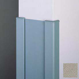 End Wall 90° Corners, 2'' Wings, 8'H W/Caps, 6"W, Chinchilla, Aluminum