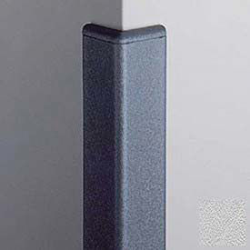 Corner Guard 90°, 2'' Wings, 8'H With Caps, Silver Gray