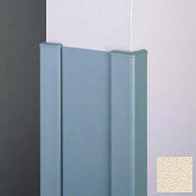 End Wall 90° Corners, 2'' Wings, 8'H W/Caps, 6"W, Eggshell, Aluminum