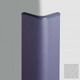 Corner Guard Bullnose 90°, 3'' Wings, 12'H W/Caps, Silver Gray