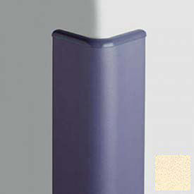 Corner Guard Bullnose 90°, 3'' Wings, 12'H W/Caps, Pale Yellow