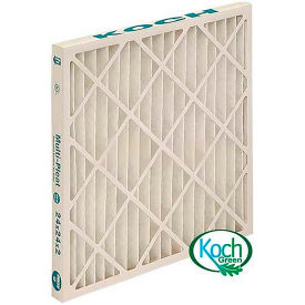 Koch™ High Capacity Multi-Pleat Green Air Filter, MERV 13, Extended Surface, 12"Wx24"Hx4"D - Pkg Qty 6