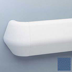 Flex-Action Triangular Handrail/Wall Guard, 5 3/8" Face, 12' Long, Blue Bird