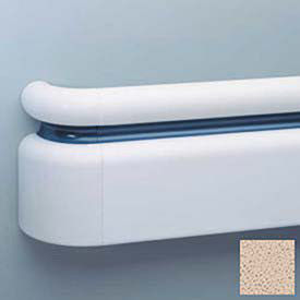 3-Piece Handrail System, Vinyl w/Aluminum Retainer, 6.25" Face 12' Long, Mojave Sand