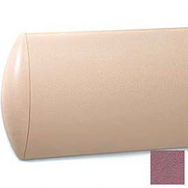 Crescent Series Wall Guard, Aluminum Retainer, 8"H x 12'L, Victorian Rose