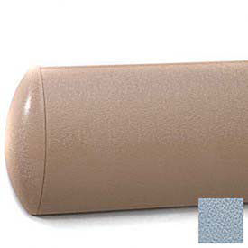 Crescent Series Wall Guard, Aluminum Retainer, 5"H x 12'L, Blue Fog