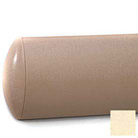 Crescent Series Wall Guard, Aluminum Retainer, 5"H x 12'L, Pale Yellow
