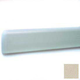 Wall Guard W/Rounded Top Edge, 4"H x 12'L, Bone