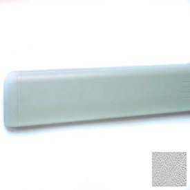 Wall Guard W/Rounded Top Edge, 4"H x 12'L, Silver Gray