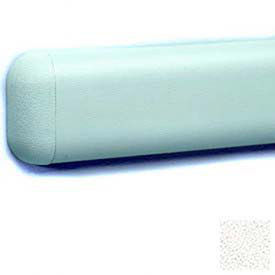 Wall Guard W/Rounded Top & Bottom Edges, 2-516"H x 12'L, White Sand