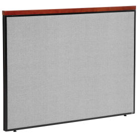 60-1/4"W x 43-1/2"H Deluxe Office Partition Panel, Gray