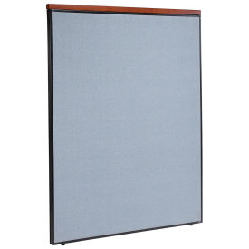 60-1/4"W x 73-1/2"H Deluxe Office Partition Panel, Blue