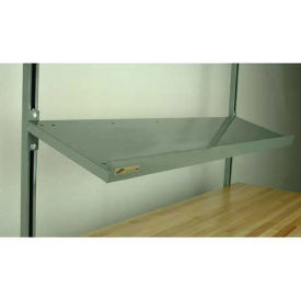 Stackbin Angled Cantilevered Shelf, 52"W X 12"D, Gray